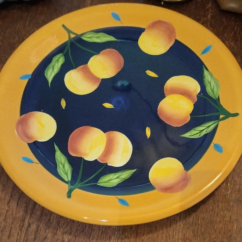 Bella Casa By Ganz 10" Peach Plate